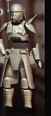 1/6 Commander Wolffe "Desert" Armor Set - Custom Action Figure Accessory - Resin 3D Printed