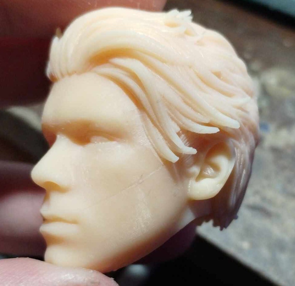 1/6  Cal Kestis Head Sculpt v3- Custom Action Figure Accessory - Resin 3D Printed
