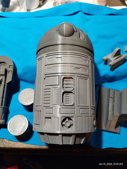 1/6 R2-D2  Droid (kenner) - Custom Action Figure Accessory - PLA 3D Printed