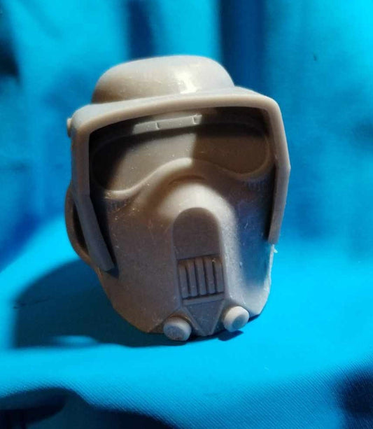 1/6  Kashyyyk Trooper Helmet (mis print)- Custom Action Figure Accessory - Resin 3D Printed