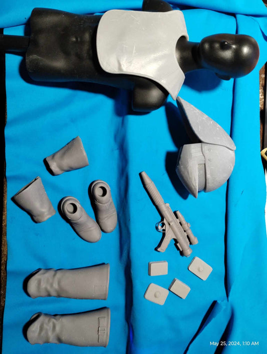 1/6 Deathstar Gunner Set - Custom Action Figure Accessory - Resin 3D Printed