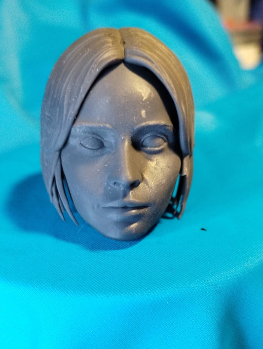 1/6  Jyn Erso Head Sculpt - Custom Action Figure Accessory - Resin 3D Printed