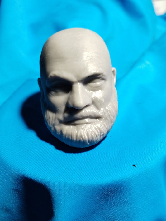 1/6  Old man Rex Head Sculpt - Custom Action Figure Accessory - Resin 3D Printed
