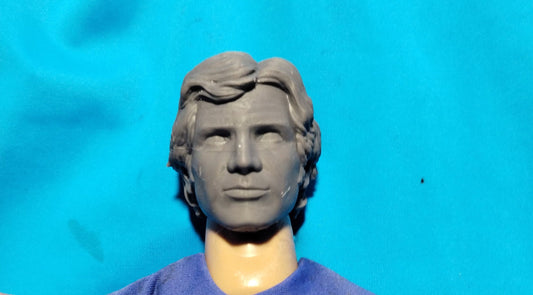1/6 Han Solo  Head Sculpt (a new hope) - Custom Action Figure Accessory - Resin 3D Printed