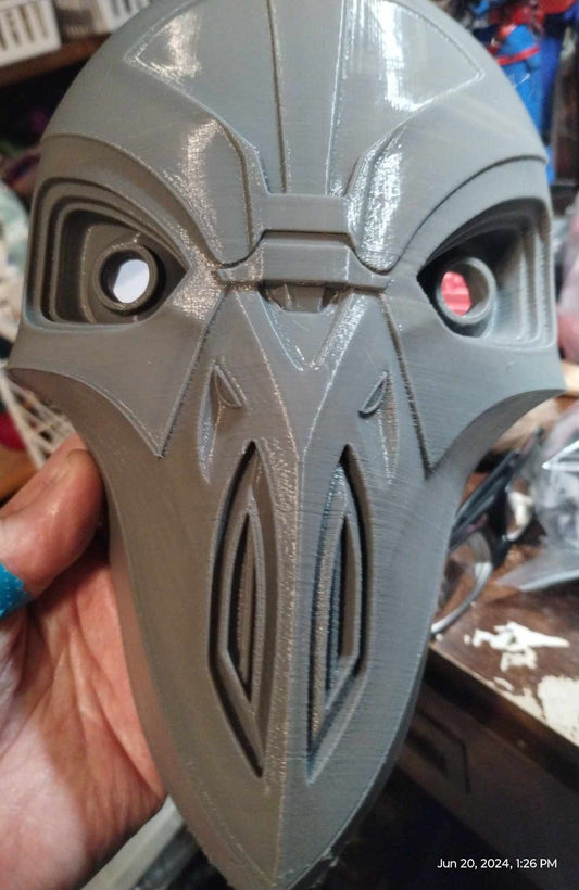 Xth Brother Mask of Inquisitor (tales of the jedi) DIY Kit - Cosplay Accessory - 3D Printed Prop Replica - For Cosplay or Display