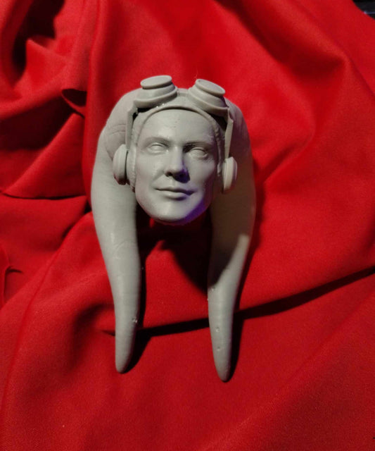 1/6  Hera Syndalla Head Sculpt  - Custom Action Figure Accessory - Resin 3D Printed