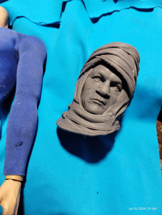 1/6 Dengar Head Sculpt - Custom Action Figure Accessory - Resin 3D Printed