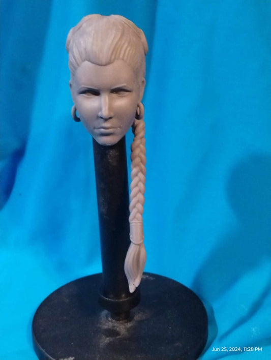 1/6 Leia Head Sculpt (Jabba's dancer)- Custom Action Figure Accessory - Resin 3D Printed