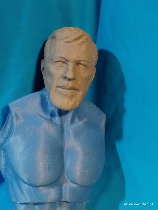 1/6  Ben Kenobi Head Sculpt (ANH)- Custom Action Figure Accessory - Resin 3D Printed