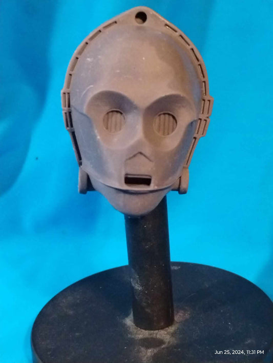 1/6 C-3PO Head Sculpt - Custom Action Figure Accessory - Resin 3D Printed