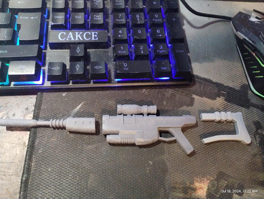 1/6  Crosshair's Blaster  - Custom Action Figure Accessory - Resin 3D Printed