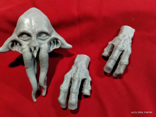 1/6  Squidhead Head Sculpt(v2) - Custom Action Figure Accessory - Resin 3D Printed