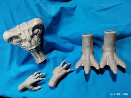 1/6 Arcona Head Sculpt & Hands Set - Custom Action Figure Accessory - Resin 3D Printed