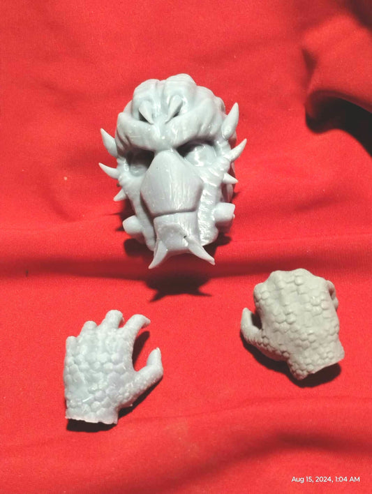 1/6 Ima-Gun Di Head Sculpt(with saber) - Custom Action Figure Accessory - Resin 3D Printed