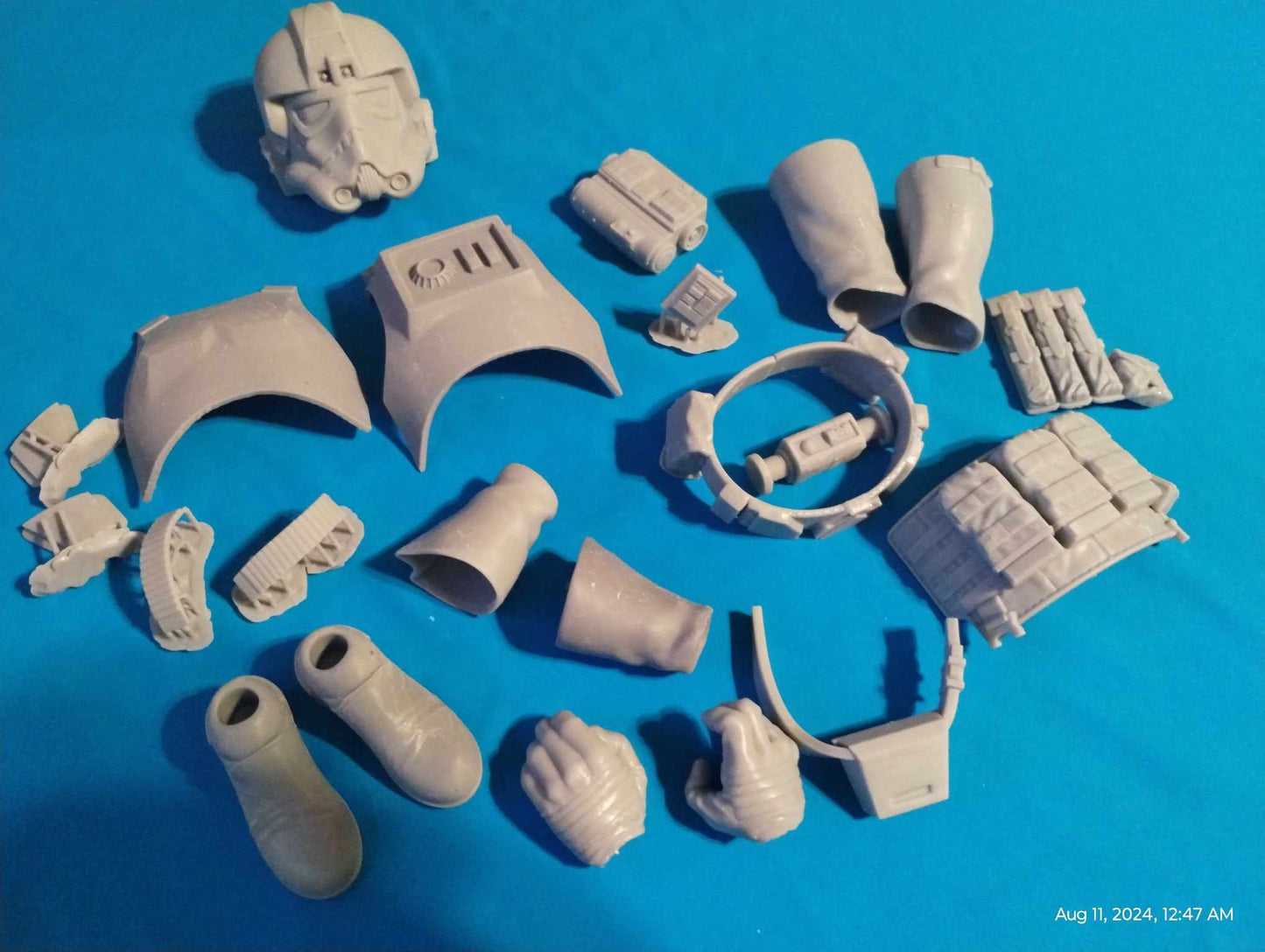 1/6 Inferno Tie Fighter Pilot Del Meeko Set  - Custom Action Figure Accessory - Resin 3D Printed