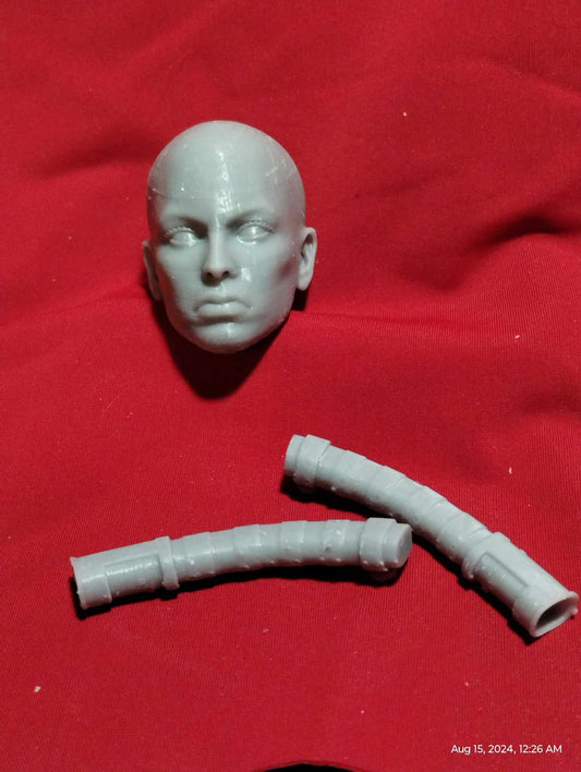 1/6 Assajj Ventress Head Sculpt V2 with Sabers - Custom Action Figure Accessory - Resin 3D Printed