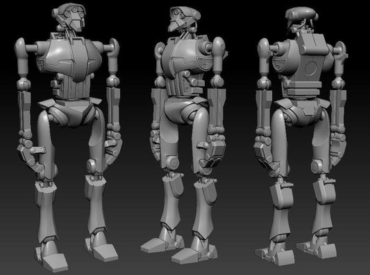 1/6  General Kalani Droid - Custom Action Figure Accessory - Resin 3D Printed